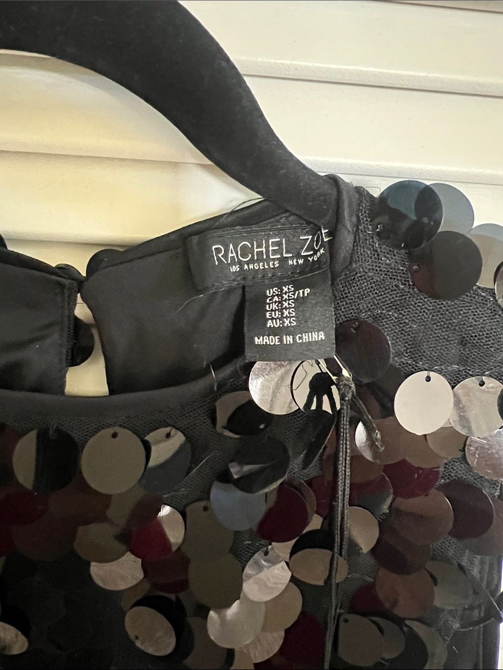 Rachel Zoe Black Sequin Camisole Top Size XS - Picture 2 of 6